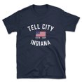 thumbnail image 1 of Tell City Indiana Patriot Men's Cotton T-Shirt, 1 of 1