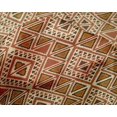 thumbnail image 4 of oneOone Silk Tabby Fabric Geometric Flame Stitch Print Fabric By The Yard 42 Inch Wide, 4 of 4