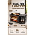 thumbnail image 3 of Estación de Desayuno Multifuncional 3 en 1 con Cafetera y Horno, 3 of 6