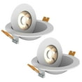 thumbnail image 1 of Xtricity - Set of 2 Rotating Recessed LED Lights, 10W, 750 Lumens, 3 Lighting Color Options, 1 of 4