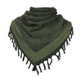 thumbnail image 2 of MSJUHEG Sheer Scarf,Boho Scarf,Scarves Lightweight,Cotton Scarf Lightweight,Floral Scarf,Scarf Keffiyeh Hatta Wide with Tassels Shemagh Keffiyeh Army Green One Size, 2 of 5
