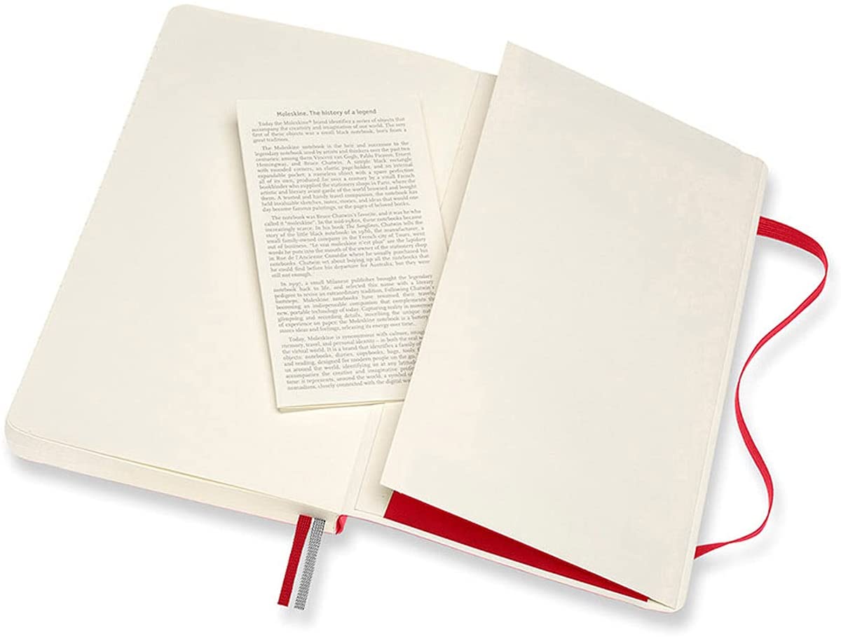 Moleskine Notebook, Expanded, Large, Ruled, Scarlet Red, Soft Cover (5 X 8.25)