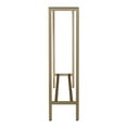thumbnail image 4 of HomeRoots 402365 36 in. Silver & Gold Mirrored Glass Console Table, 4 of 5