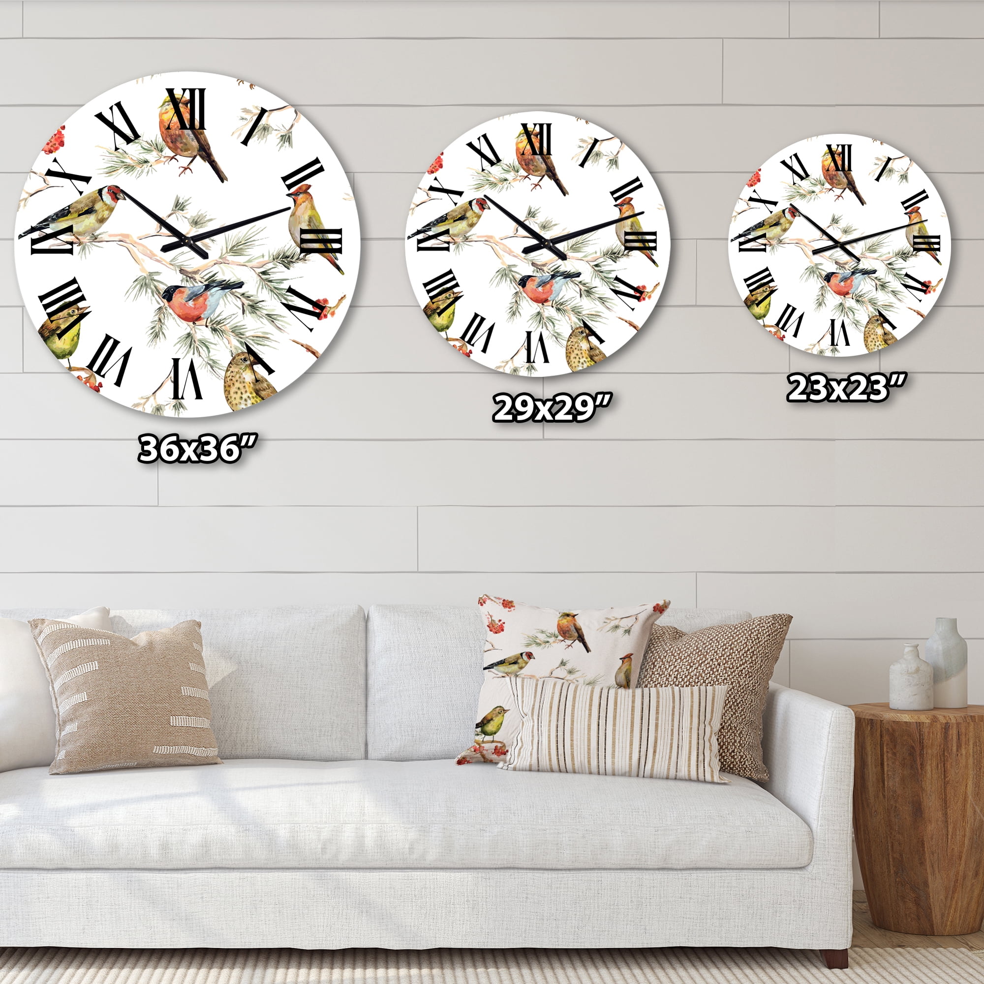 Designart 1 in Quartz Traditional Wall Clock
