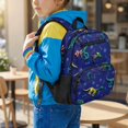 thumbnail image 2 of Uorisanigo Cool Dinosaur Kids Backpack for School Ages 5-8, Durable Preschool Daypack with Side Water Bottle Pocket, Lightweight Bookbag for Outdoor Hiking, 2 of 7