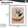 thumbnail image 4 of Stupell Industries Eclectic Pastel Corgi with Cocktail Gray Framed Print Under Glass, 17 x 21, by The Prints Vibe, 4 of 8