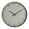 Black Glass Wall Clock with Gold Accents 20