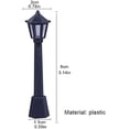 thumbnail image 2 of 10 Pcs Black Mini Miniature Street Light Model, Railway Train Post Lamps, Black Lamp Outdoor Pathway Lantern Post for Dollhouse Decoration Micro Landscape Fairy Garden Accessories, 2 of 5