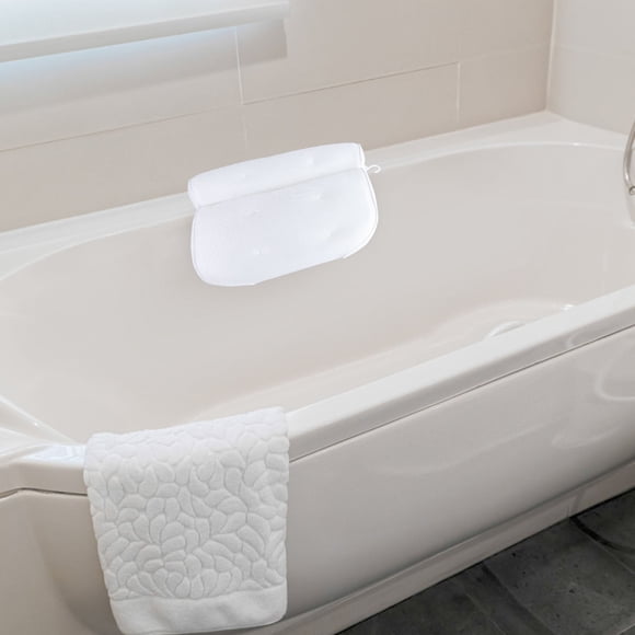 ADDHAT Comfortable Bathroom Pillow White Breathable for Neck Back Support and Massage