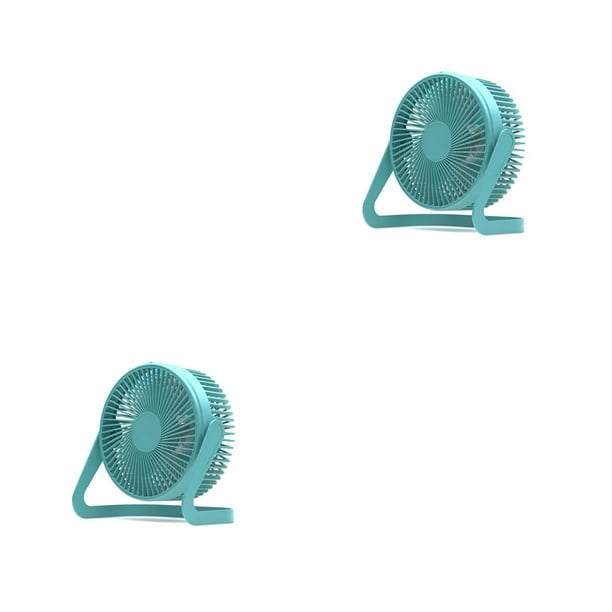 Ventilador de escritorio giratorio Inteprter alimentado por USB portátil para sala de estar mesita de noche