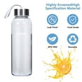 thumbnail image 6 of 100Fens Clear Glass Bottles with Lids Reusable Glass Water Bottles with Stainless Steel Cap for Juicing,Refrigerator Leak Proof, BPA Free Eco Friendly, 6 of 8