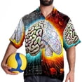 thumbnail image 4 of Mathematical Engineering Men's Short Sleeve Printed Button Down Hawaiian Beach Shirts, 4 of 6