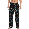 thumbnail image 1 of Kdxio Gamepads Pattern Men's Pajama Pants, Elastic Waist with Drawstring and Pockets, Comfortable Loungewear-Medium, 1 of 6