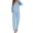 Baby Blue, variant on GEX Womens Bamboo Viscose Pajamas Super Buttery Soft 2 Piece PJ Set Button Long Sleeve Sleepwear Set (Pink S)