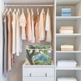 thumbnail image 4 of Yayeee Collapsible Cube Storage Bin with Lid Fabric Closet Decorative Basket with Handles, Pine Tree, 4 of 7