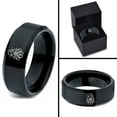 thumbnail image 4 of Mens Black Wedding Band Jewelry Gamer Tungsten Gift for Men Best Man Gifts Handmade Ring, 4 of 7