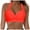 Watermelon Red, variant on Women Halter Bikini Tops Push Up Retro Bathing Suits Padded Swimsuit Top Only No Bottom (Green, M)
