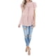 thumbnail image 3 of Qarigey Nlife - Camiseta de manga corta con cuello y volantes de leopardo para mujer Prendas para la parte del cuerpo rosado S, 3 of 6