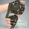 thumbnail image 4 of Guantes Tácticos de Medio Dedo Motociclista – Protección con Palma Antideslizante 3D y Ajuste de Muñeca | Ciclismo, Senderismo, Entrenamiento y Actividades Outdoor, 4 of 10