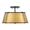 thumbnail image 3 of 24W 2 Led Medium Semi-Flush Mount-9.5 Inches Tall And 15 Inches Wide-Black/Lacquered Dark Brass Finish Hinkley Lighting 4893Bk-Ldb, 3 of 10