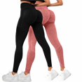 thumbnail image 5 of JJHGVB High Waisted Squat Proof Leggings for Women Seamless Spring Leggings Dressy Pants Leggings for Women Workout Running Scrunch Booty Gym Leggings for Women A7 Light Blue S-XL, 5 of 9