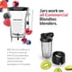 thumbnail image 3 of Blendtec Total Blender Classic - Incluye Tarro de Cuatro Lados (75 oz) - blender de Encimera de Grado Profesional de 10 Velocidades - blender de Cocina de Alta Potencia con 6 Ciclos Preprogramados - N, 3 of 5