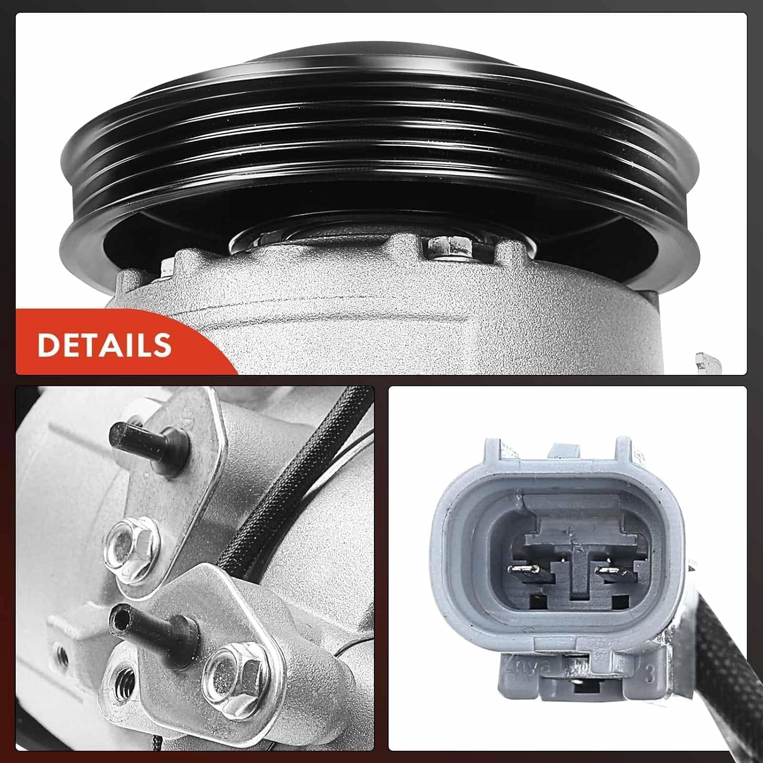 A-Premium AC Compressor with Clutch Compatible with Toyota Yaris 2007-2012 L4 1.5L
