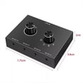 thumbnail image 3 of 2Pcs HIFI 4-Way Bi-Directional 3.5mm Stereo Audio Switcher with Mute Button for PC Headphones Speakers 4 Inputs 1 Output, 3 of 7