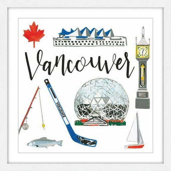 Marmont Hill "Red Maple Leaf" by Molly Rosner Framed Painting Print