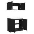 thumbnail image 2 of Black Garage Cabinet | Used for Efficient Garage Storage | Built with High - grade Particle Board | Offers Long - term Storage Solution, 2 of 4