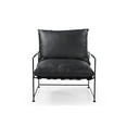 thumbnail image 2 of Pemberly Row Contemporary Upholstered Metal Accent Chair in Black, 2 of 6