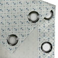 thumbnail image 5 of Ambesonne Anchor Grommet Curtain, Yachting Waves Stars, 50" x 54", Beige Blue Pale Blue, 5 of 6
