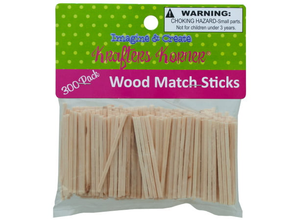 Wooden Matchsticks COLOUR or NATURAL Craft Modelling match stick Choose Quantity 