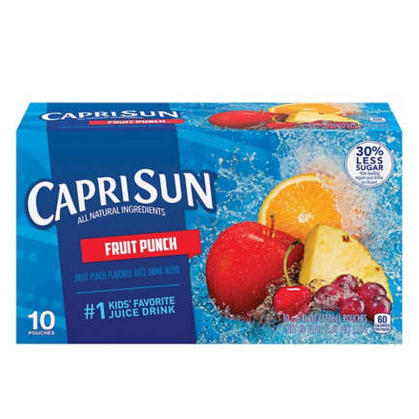 Fruit Punch Flavored Juice Pouches, 6 fl oz, 10 count- Pack of 3