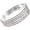 AB Crystal Silver Tone, variant on Women's Set of 5 Sparkling Crystal Rhinestone Stacking Stretch Bracelets, 2.25"