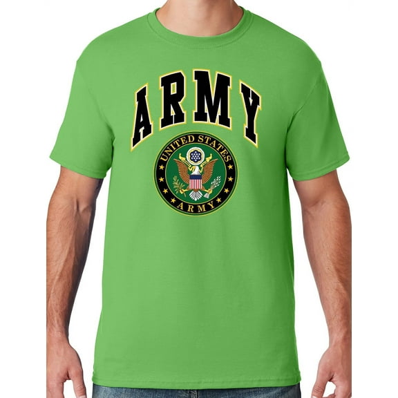 Mens US Army Seal T-shirt, XL Kiwi Green