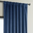 thumbnail image 5 of Half Price Drapes Pisces Blue Heritage Plush Velvet Room Darkening Curtains (1 Panel), 50W X 120L, 5 of 12