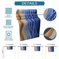 thumbnail image 6 of Dark Blue Ripple Table Runner, Dark Blue Gradient Kitchen Table Runners Dress Scarves for Table Decorations Party/Restaurant/Indoor Outdoor Use, 13x90in, 6 of 9