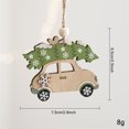 thumbnail image 3 of Qjidjing Christmas Wooden Car Craft Accessory Decorations for Christmas Tree Ornaments, Car Interior, Indoor Home Party, 3 of 7
