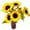 6''-9pcs, variant on 2 Pack Artificial Sunflower Vines Fake Hanging Garland Yellow Sunflower Floral Vine Artificial Flowers for Home Hotel Office Wedding Party Garden Craft Art Décor