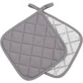 thumbnail image 4 of 4Pcs Cotton Heat Resistant Pot Holders, Everyday Kitchen Basic Square Solid Color Pot Holder, Multipurpose Quilted Hot Pads for Cooking and Baking, 4 of 7