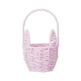 thumbnail image 1 of Easter With Handle Easter Rabbit Vine Weaving Picnic With Rabbit Ears Straw Wicker Easter Egg Candy Suitable For Egg Party Supplies Easter Kitchen for Counter Chip Storage Containers for Pantry Glass, 1 of 4