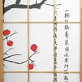 thumbnail image 2 of Oriental Furniture 6 Ft Tall Flower Blossom Room Divider, natural color, 4 panel, 2 of 3