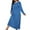 ZA-Blue-womens nightgowns sleepshirts, variant on Long Cotton Nightgowns for Women Plus Size Long Sleeve Night Gowns Stars Graphic Sleepwear Full Length Nightdress Soft Loungewear