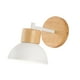 thumbnail image 2 of Lámpara de pared moderna Sunnimix Apliques de madera y metal Blanco, 2 of 8