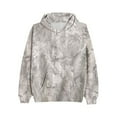 thumbnail image 3 of Tiweut Women's Casual Hoodies Sweatshirt Long Sleeve Camo Design Fall and Winter Fashion Ladies Blouses Z1 Light Gray,S, 3 of 3