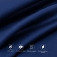 thumbnail image 4 of Lorviah 2 Pack Cotton Pillowcases, Ultra Soft & Luxurious 20"x36" King Size, Hypoallergenic, Envelope Closure, Navy Blue, 4 of 5