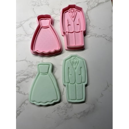 

BRIDE AND GROOM Cookie Cutter and Embosser
