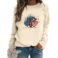 thumbnail image 1 of Sexy Dance Sudaderas sueltas para mujer de manga larga con cuello redondo Jersey casual liso Tops camisa, 1 of 2