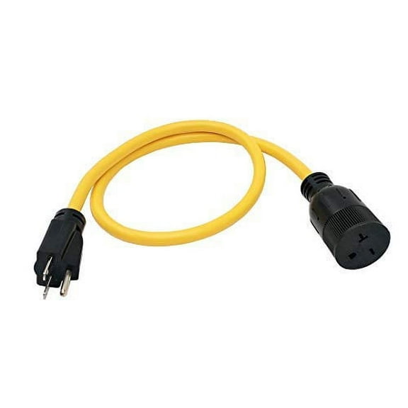 Parkworld 885682 NEMA 6-15 Extension Cord 6-15P to 6-15R (T Blade Female Also for 6-20R Adapter) 250V, 20A, 5000W (3FT)